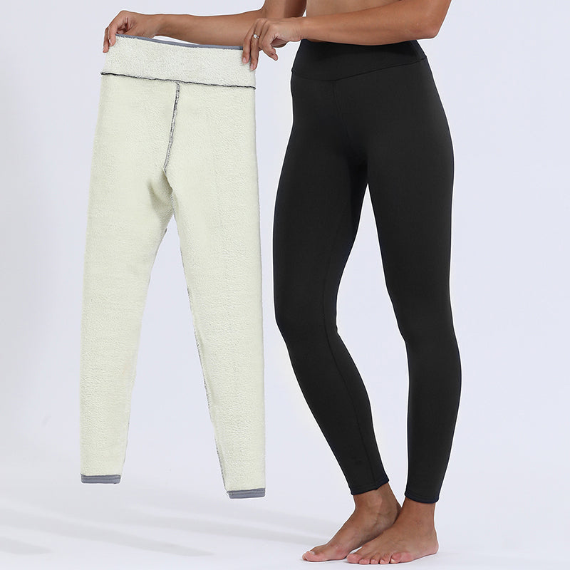 Fleece-Lined Skinny Lambswool Leggings