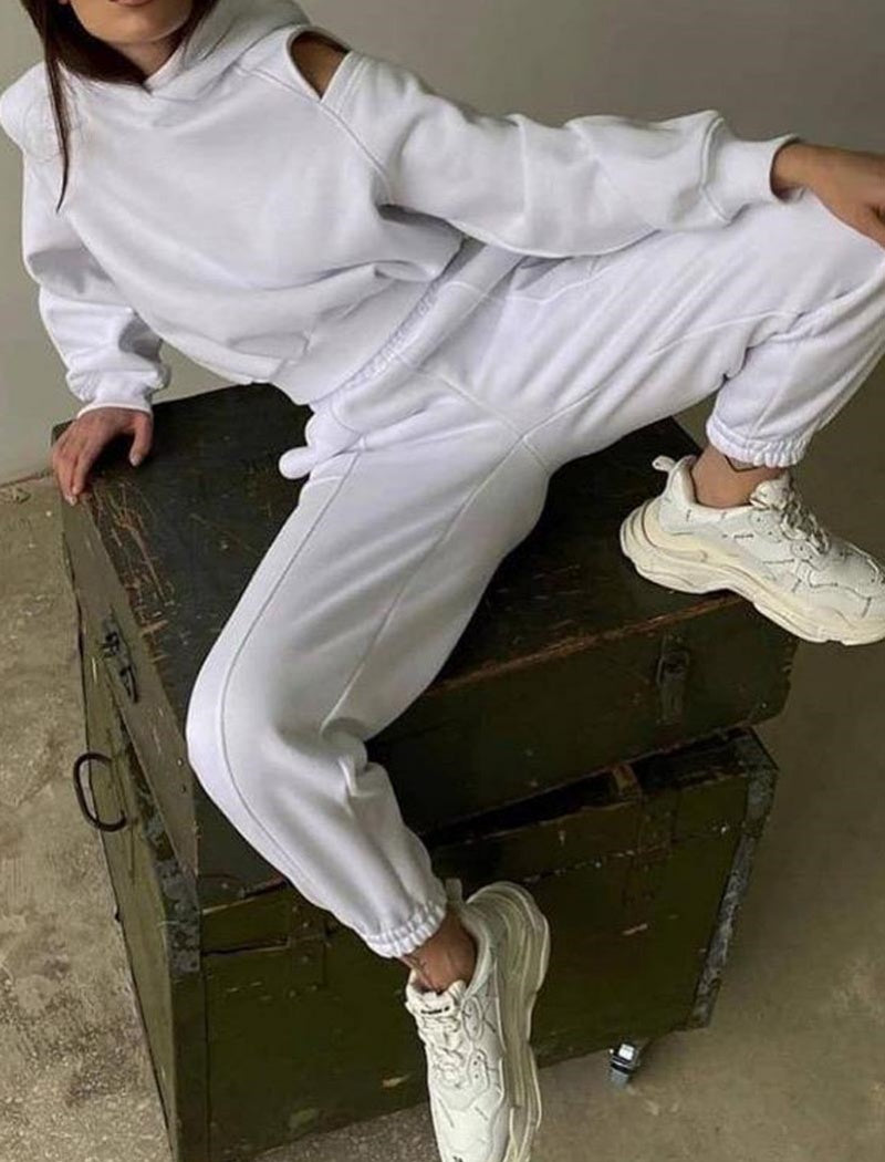 Cropped Hoodie and Jogger Set