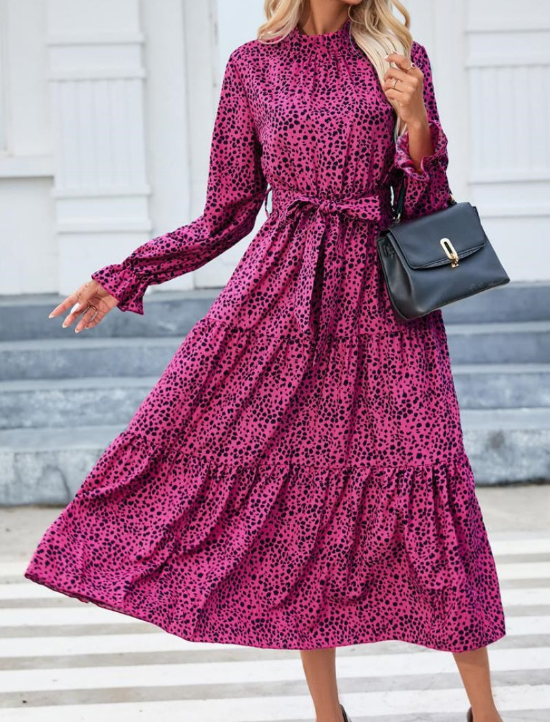 Floral Ruffle Long Sleeve Dress