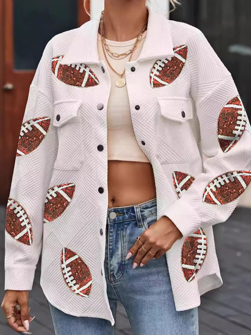 Football Print Jacket