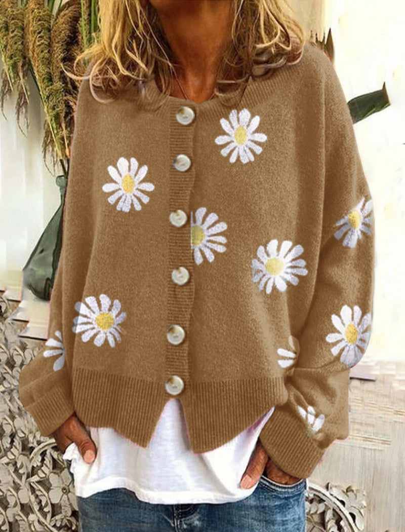 Daisy Button-Up Cardigan