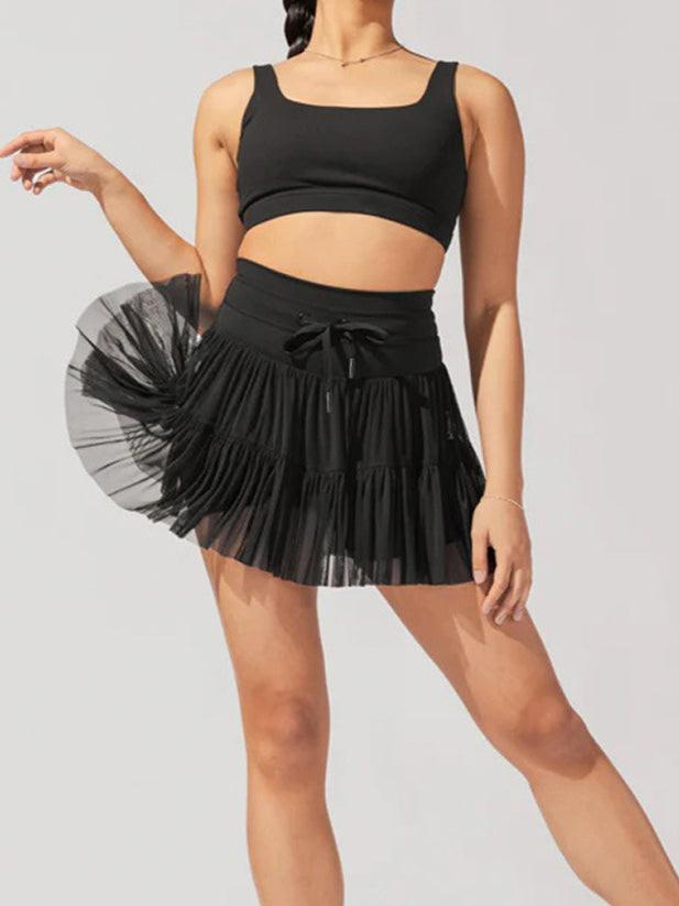 Tiered Ruffle Mini Skirt