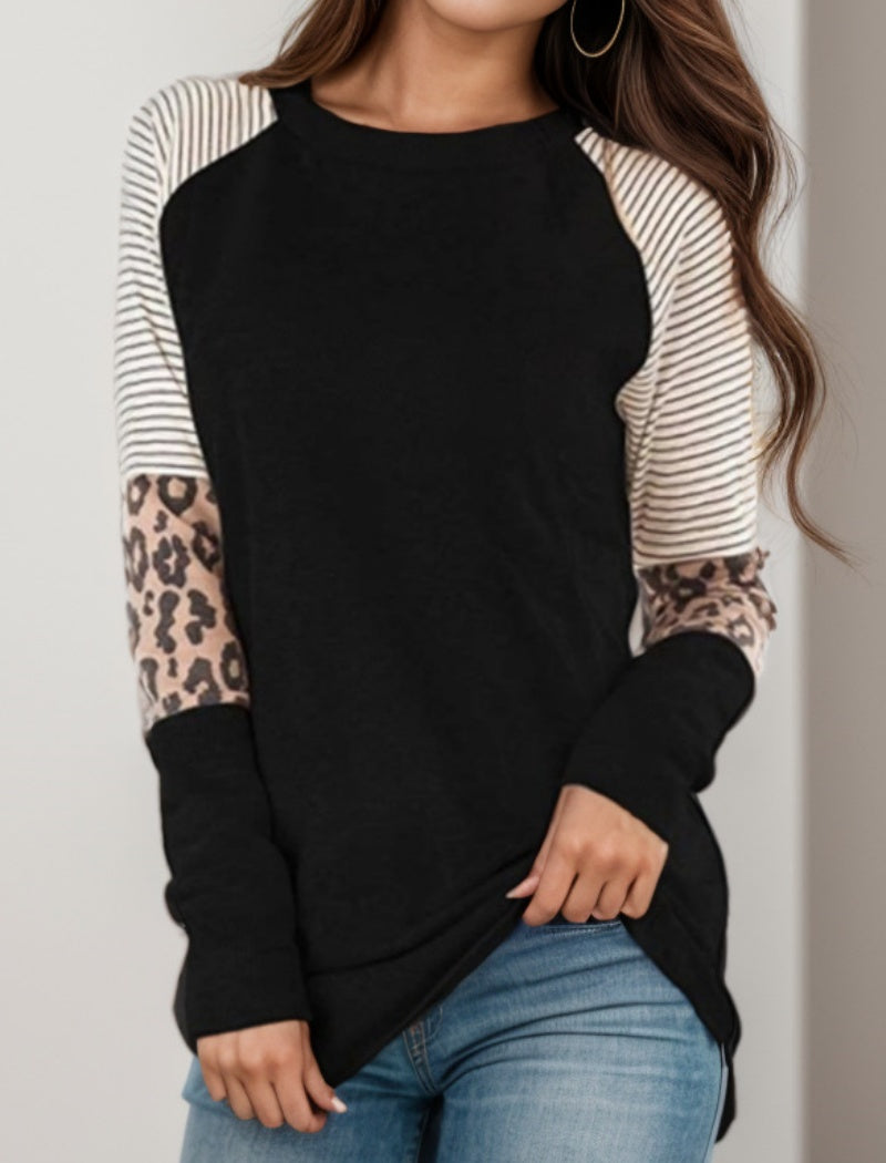 Colorblock Long Sleeve Top