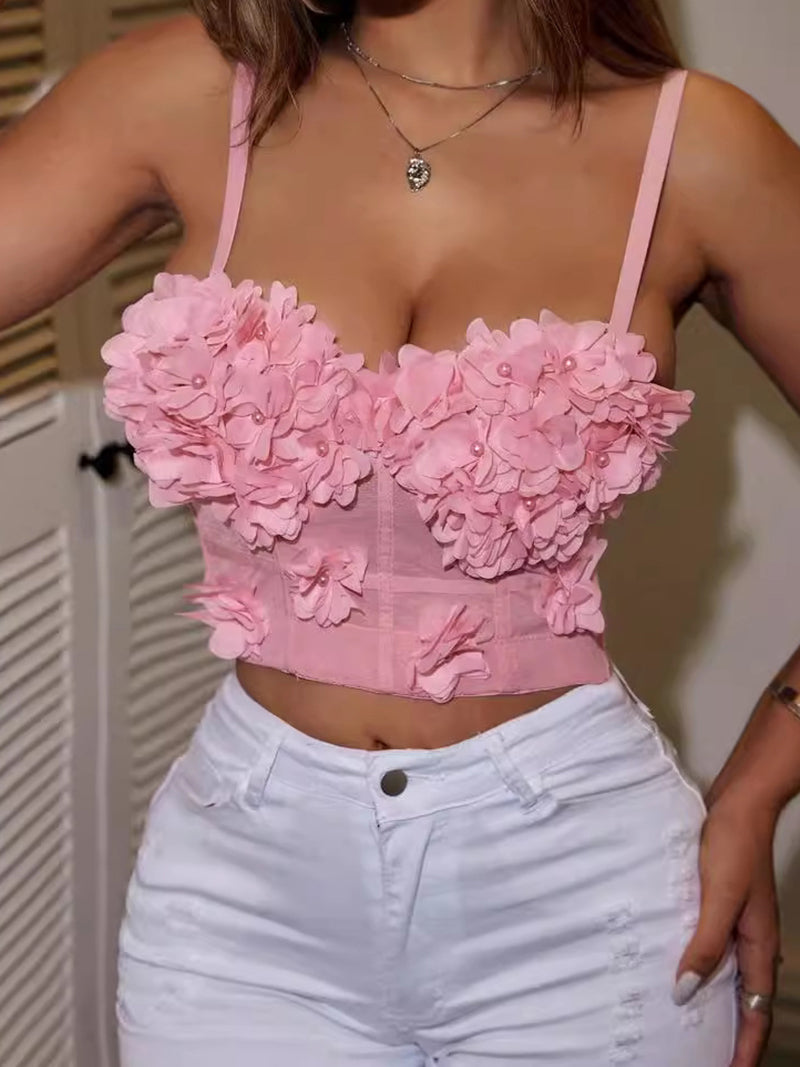 Floral Bustier Top