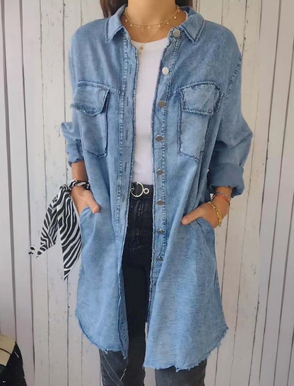 Casual Long Shirt Jacket