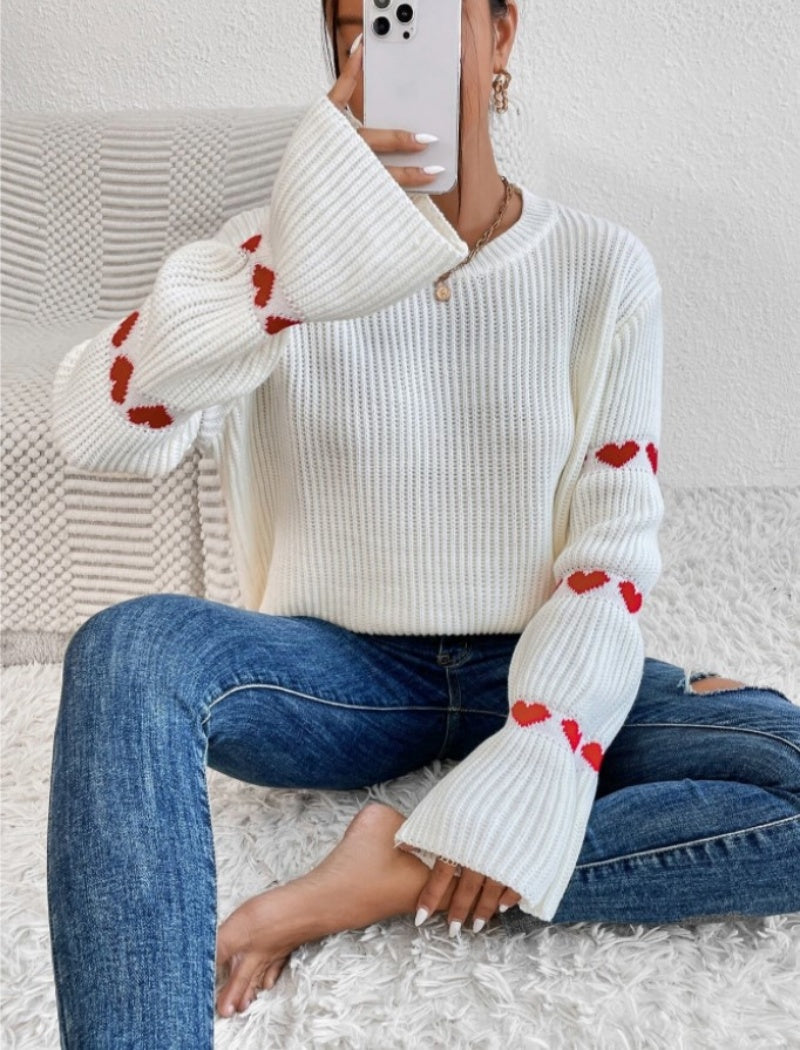 Oversized Sweater with Sleeve Details