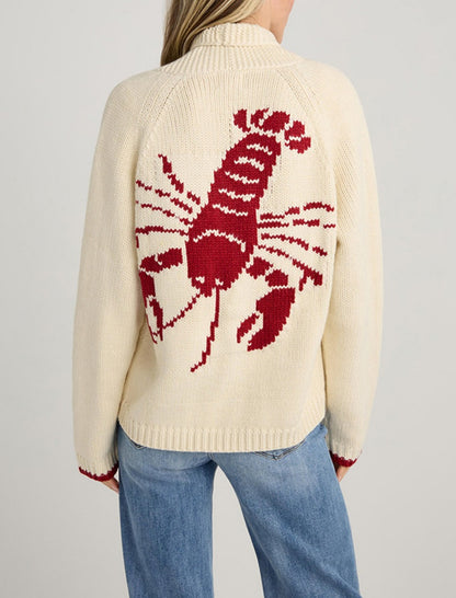 Lobster Pattern Knit Sweater