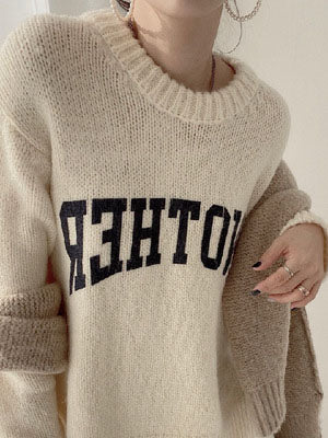 Letter Graphic Sweater