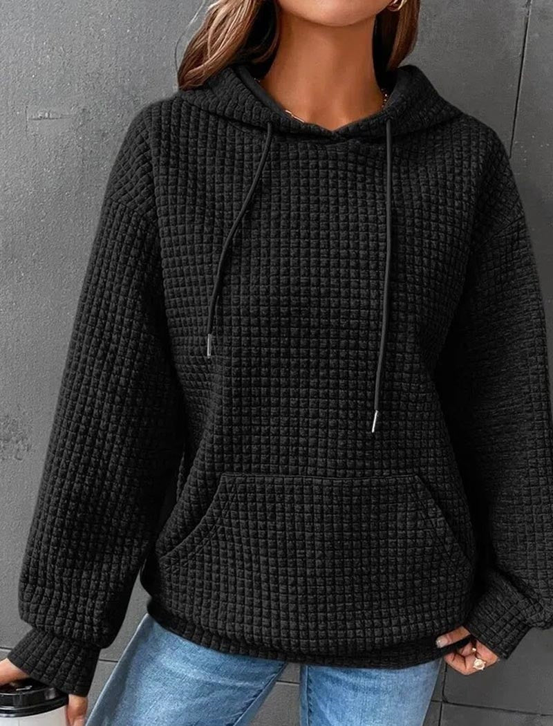 Waffle Knit Hoodie