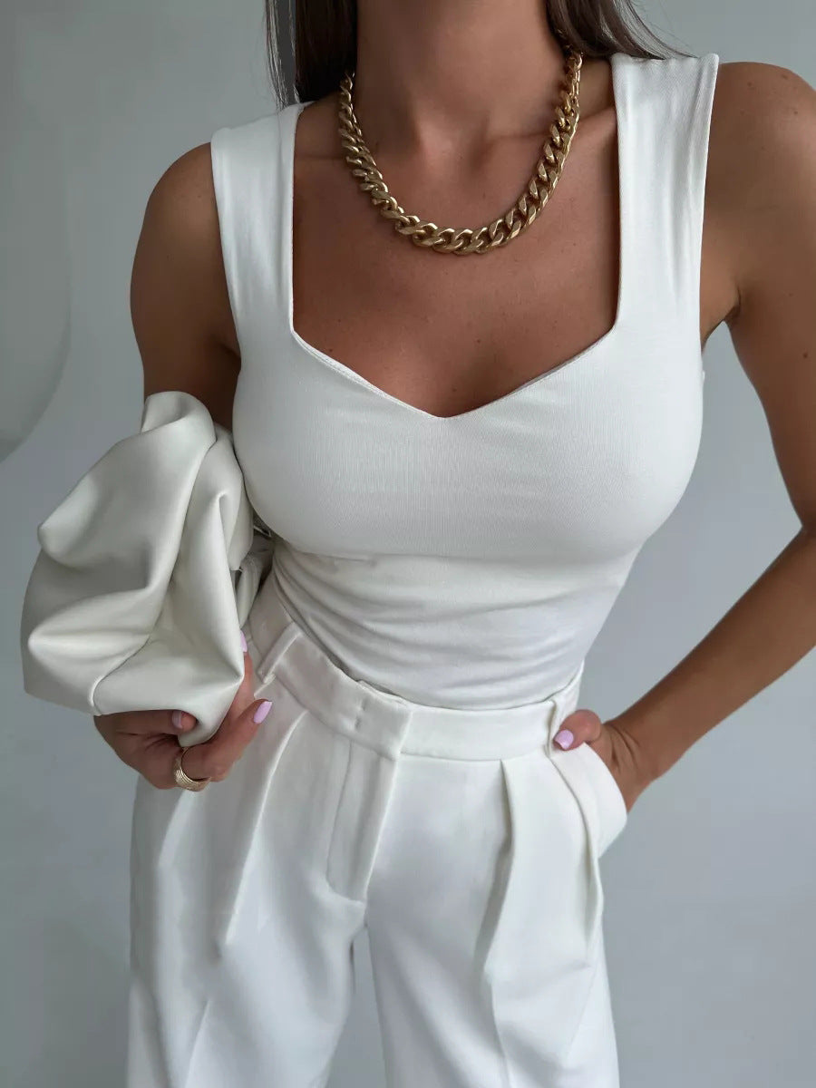 Sweetheart Neckline Tank Top