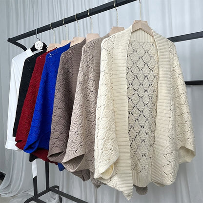 Open-Front Cable Knit Cardigan