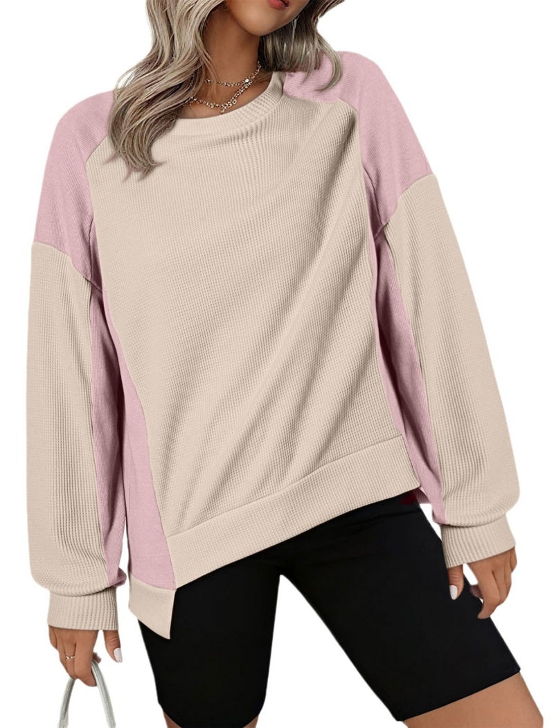 Colorblock Long-Sleeve Pullover
