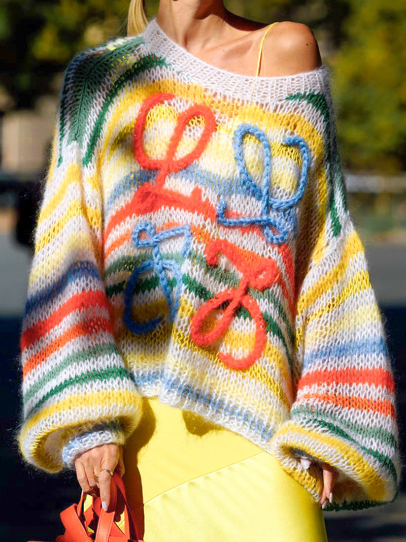 Colorblock Knit Sweater