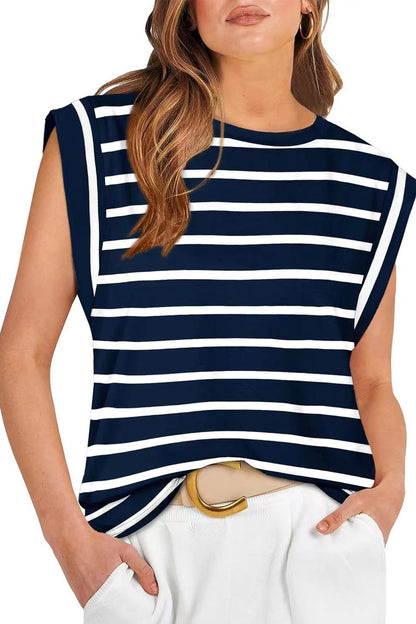 Striped Sleeveless Top