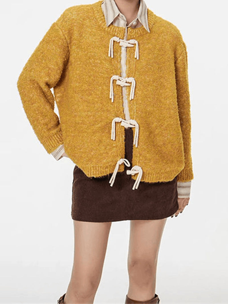 Solid Tie-Front Cardigan