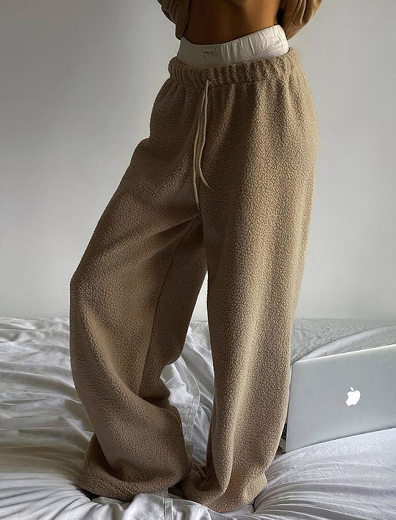 Wide-Leg Pants with Elastic Waist
