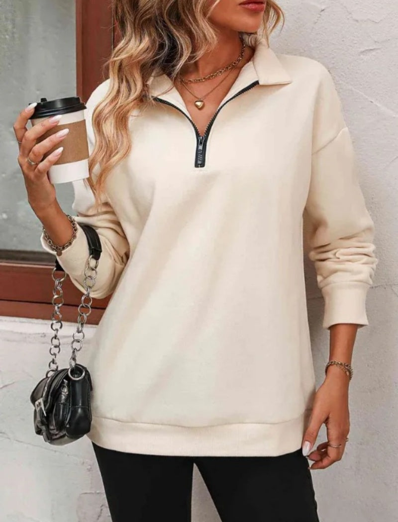 Half-Zip Long Sleeve Pullover