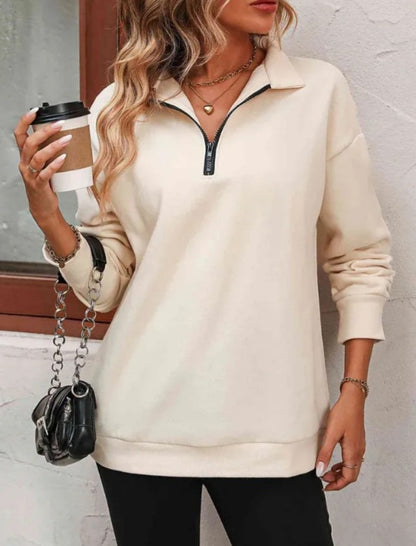 Half-Zip Long Sleeve Pullover