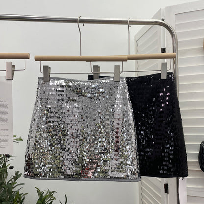 Sparkling Sequin Mini Skirt