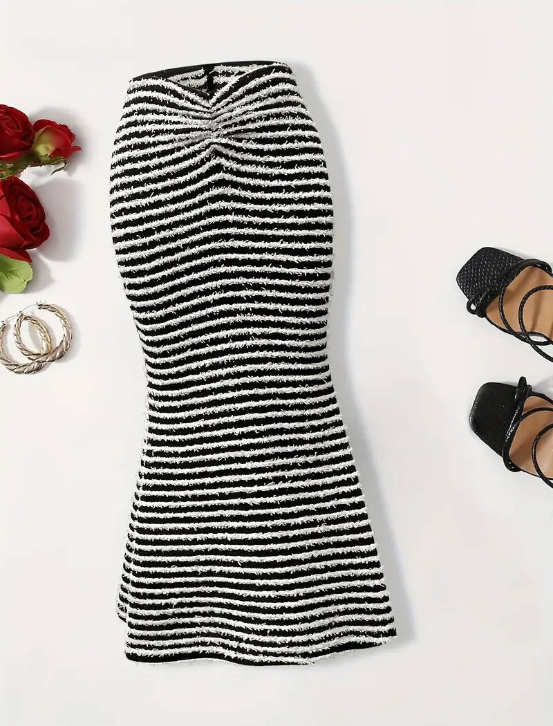 Striped Maxi Skirt