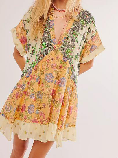 Floral Boho Mini Dress