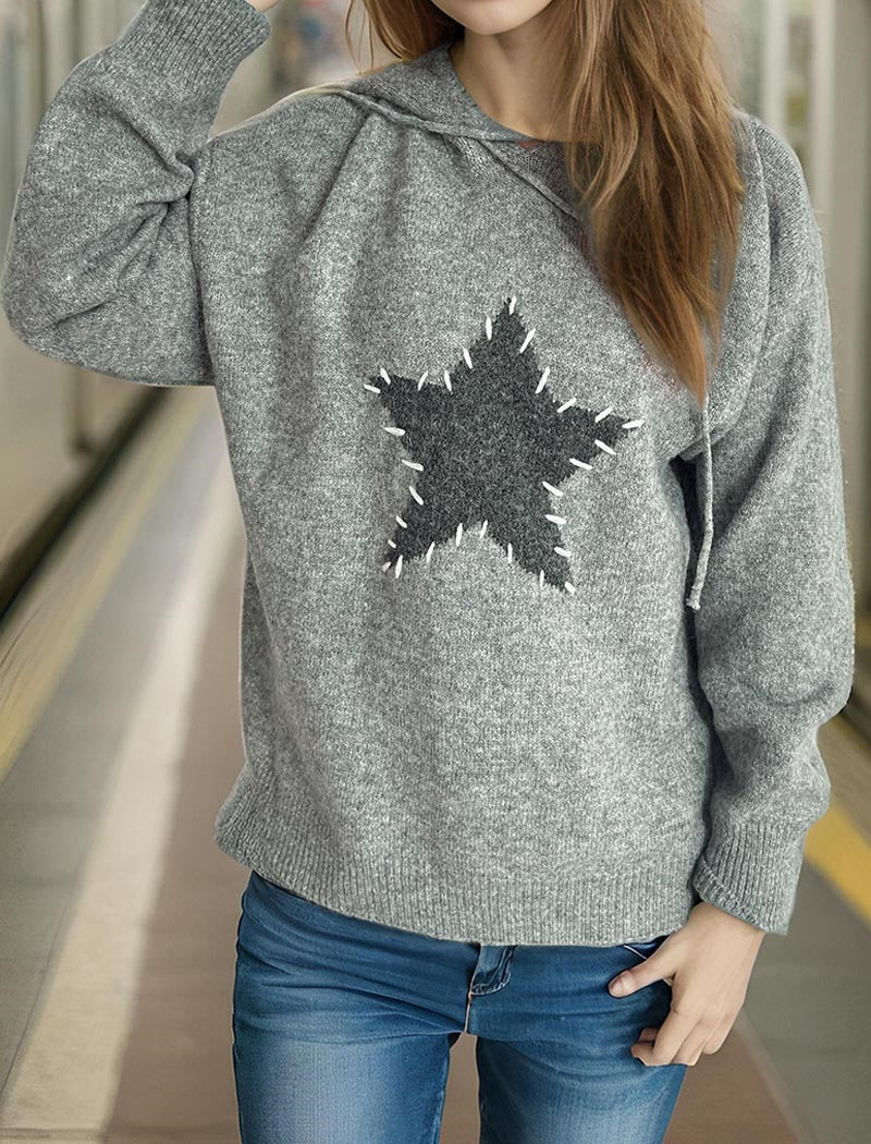 Relaxed Fit Hoodie with Graphic Print