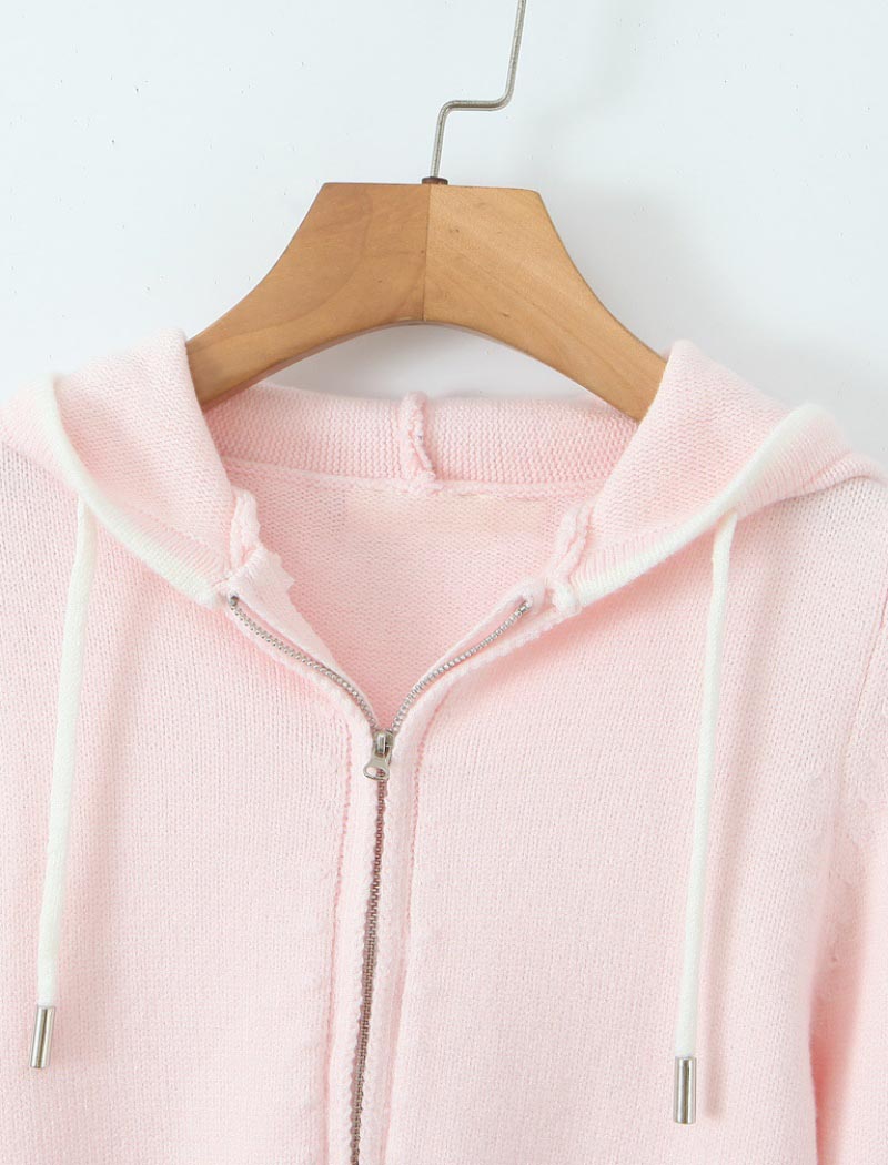 Ribbed Hoodie and Wide-Leg Pants Set