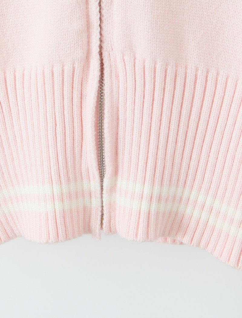 Ribbed Hoodie and Wide-Leg Pants Set