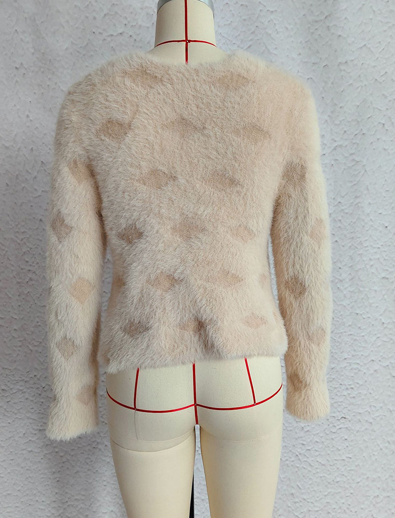 Mohair Open Front Cardigan