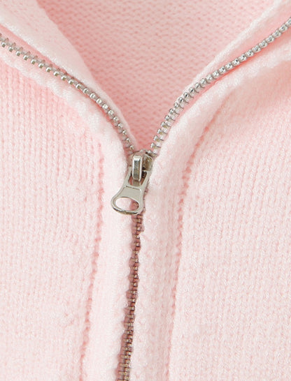 Ribbed Hoodie and Wide-Leg Pants Set