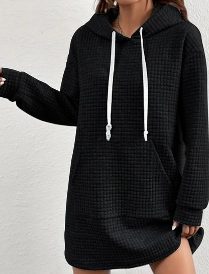 Solid Drawstring Hoodie