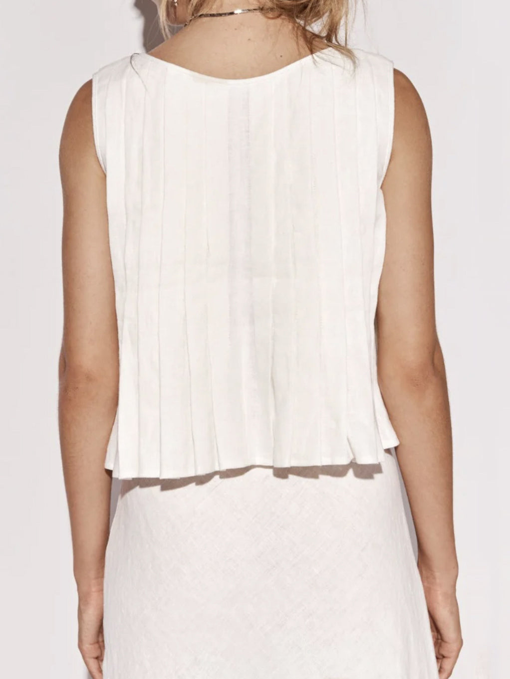 Tie-Front Sleeveless Top