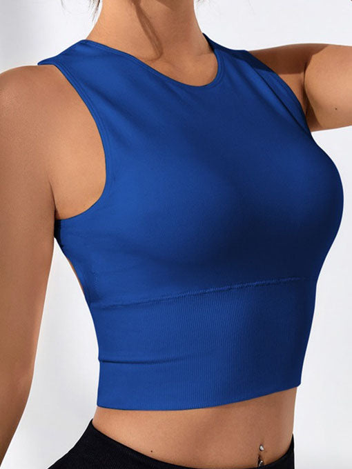 Open-Back Sleeveless Crop Top