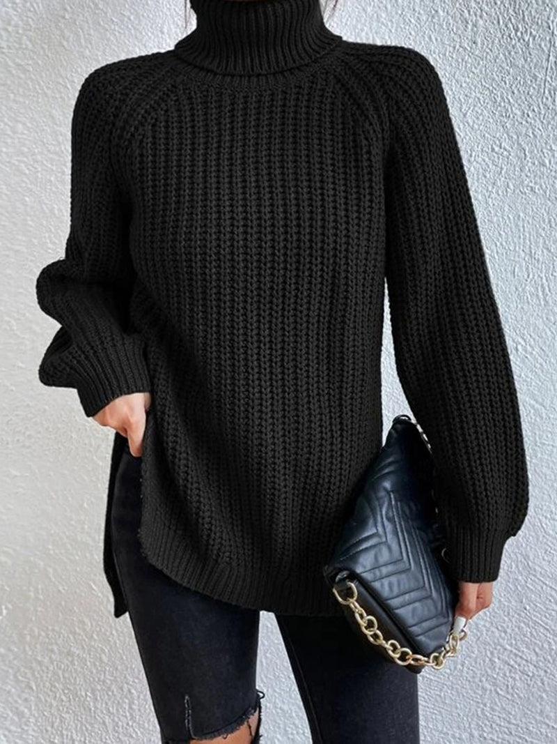 Chunky Knit Turtleneck Sweater