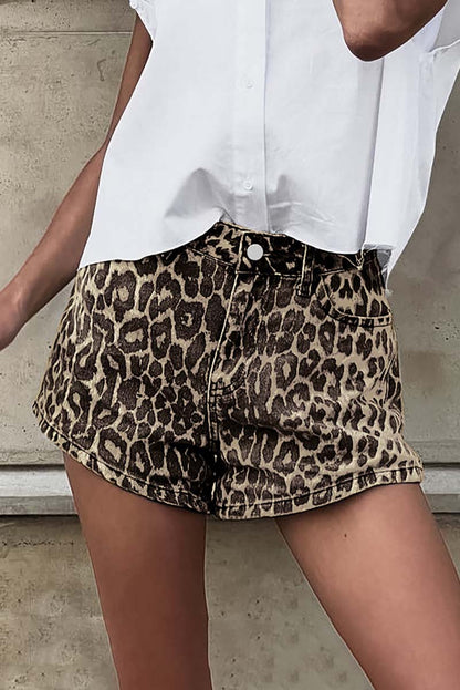 Leopard Print Shorts