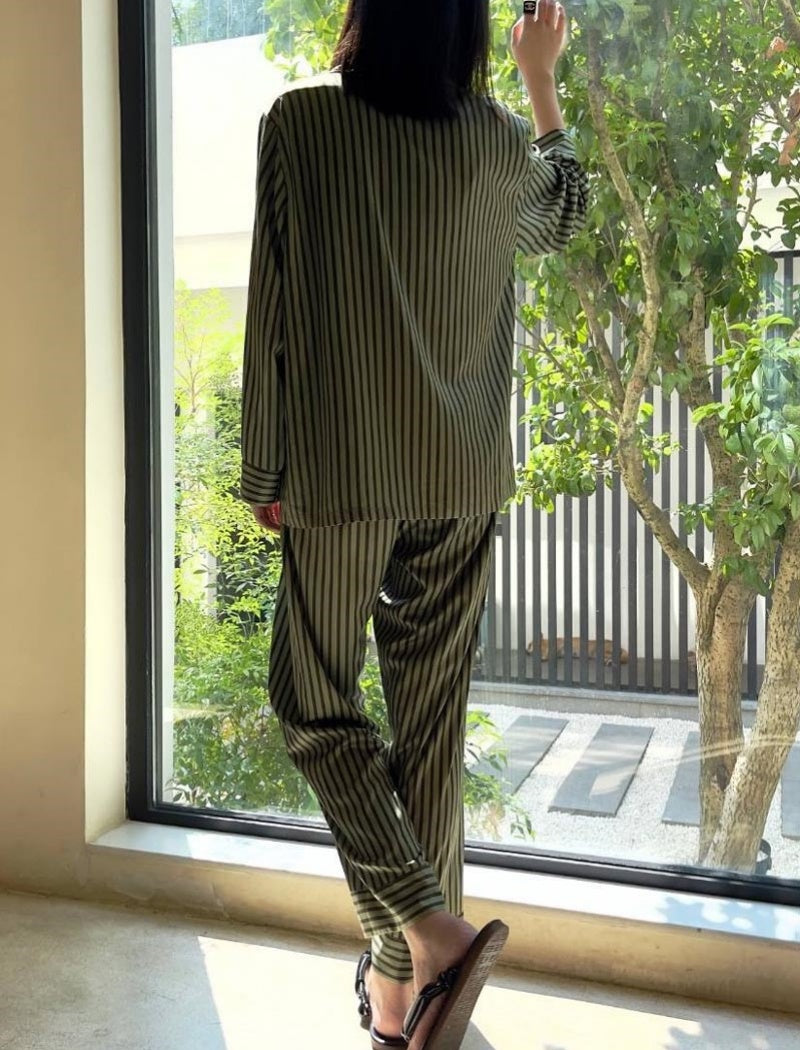 Loose-Fit Striped Set