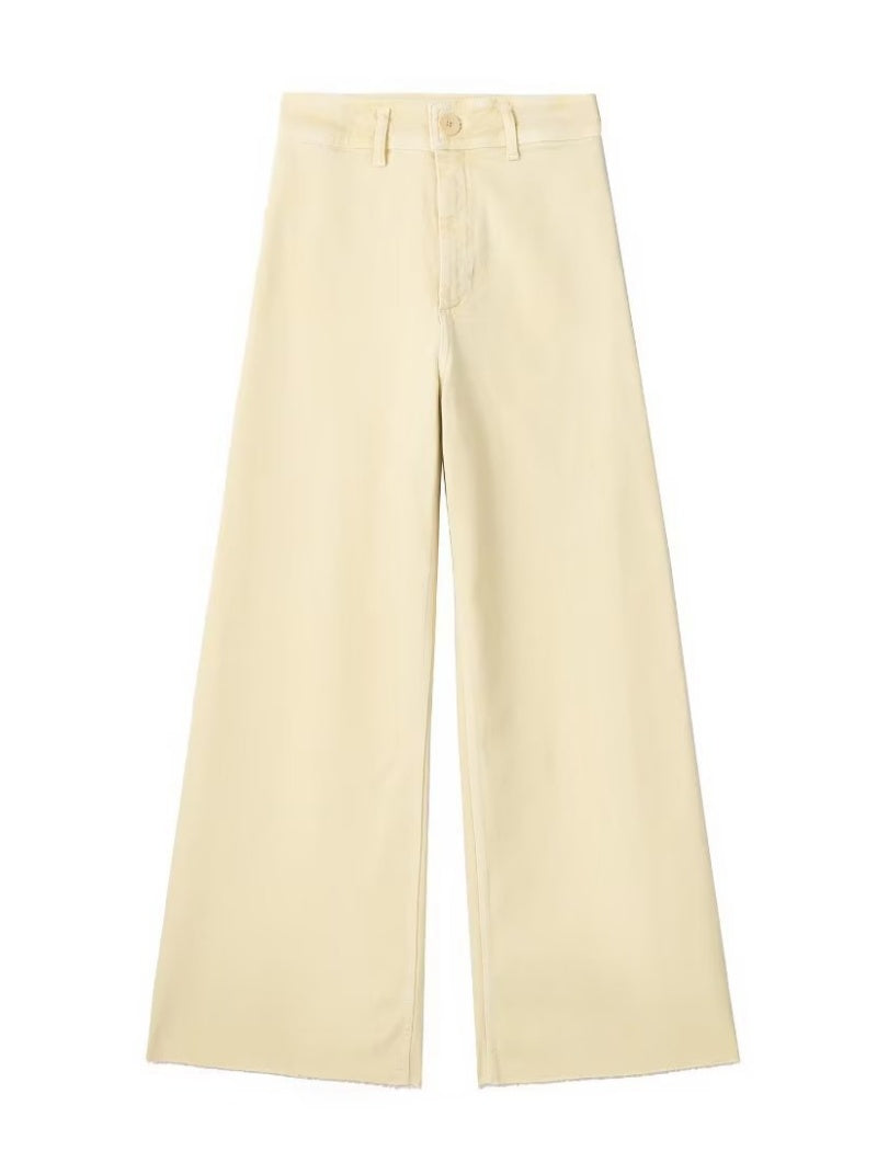 Wide-Leg Casual Denim Pants