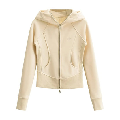 Zip-Up Slim Fit Fleece Jacket