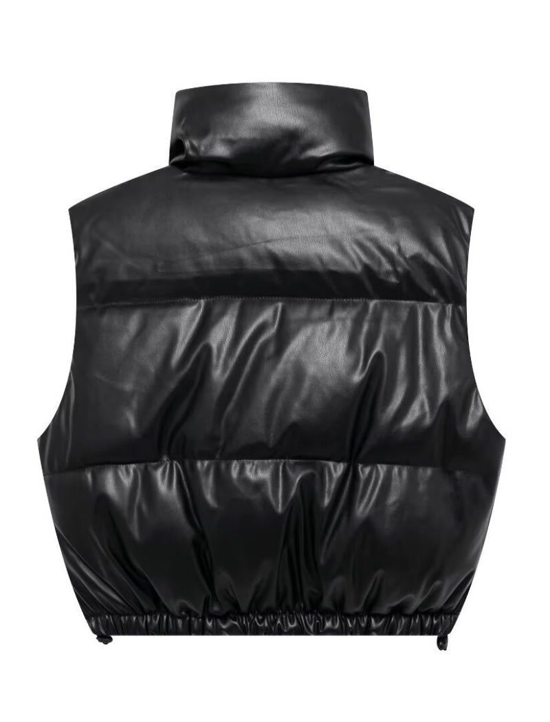 Padded Cropped Puffer Vest