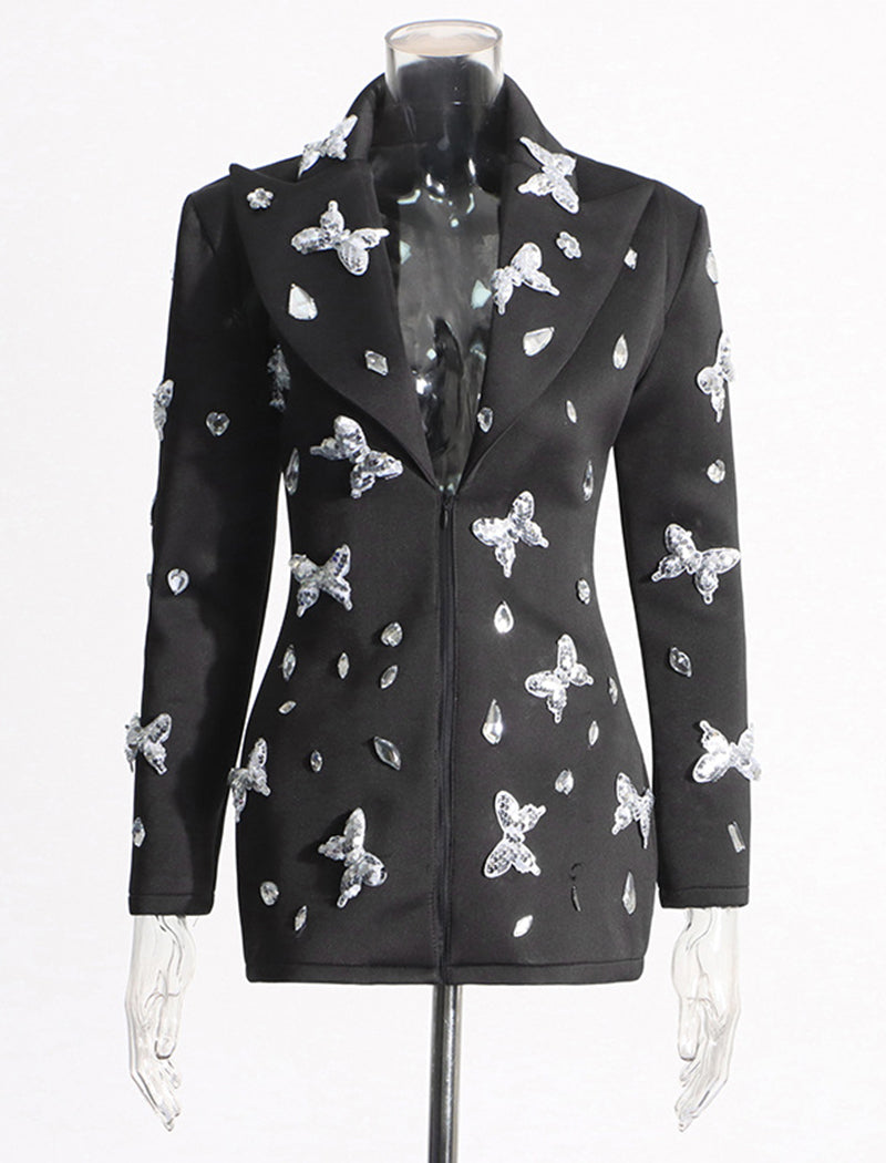 Butterfly Embellished Blazer