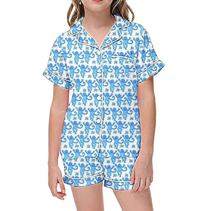 Playful Print Short Sleeve Pajama Set