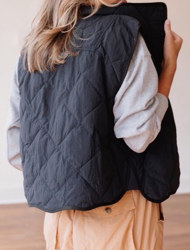 Quilted Sleeveless Vest