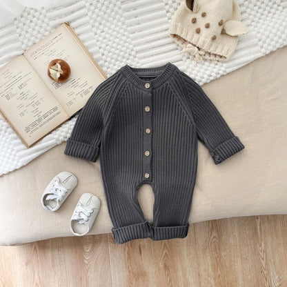 Baby Solid Color Knit Bodysuit