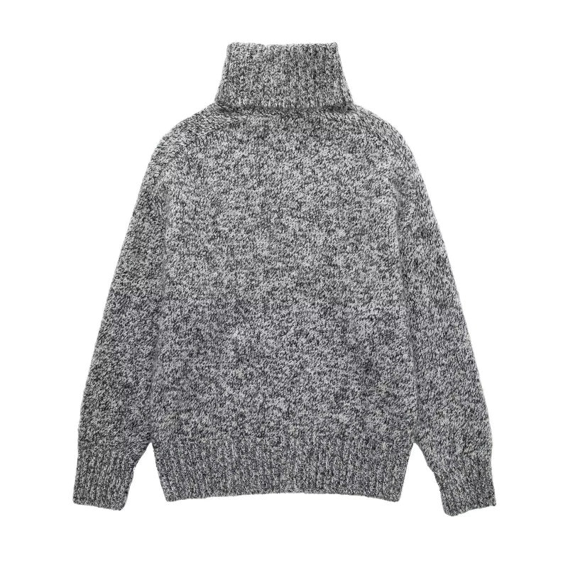 Ribbed Long Sleeve Turtleneck Sweater