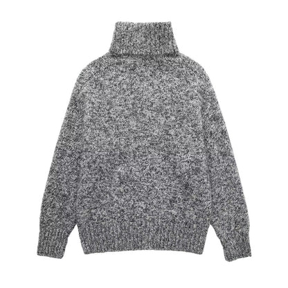 Ribbed Long Sleeve Turtleneck Sweater