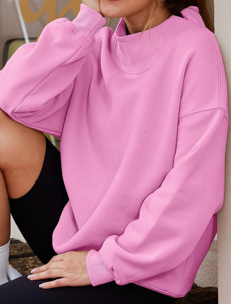 Oversized Mock Neck Top