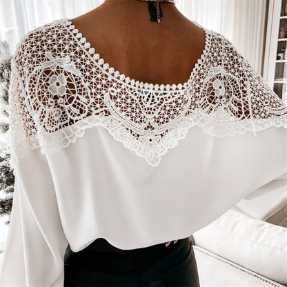 Elegant Crochet Lace Blouse