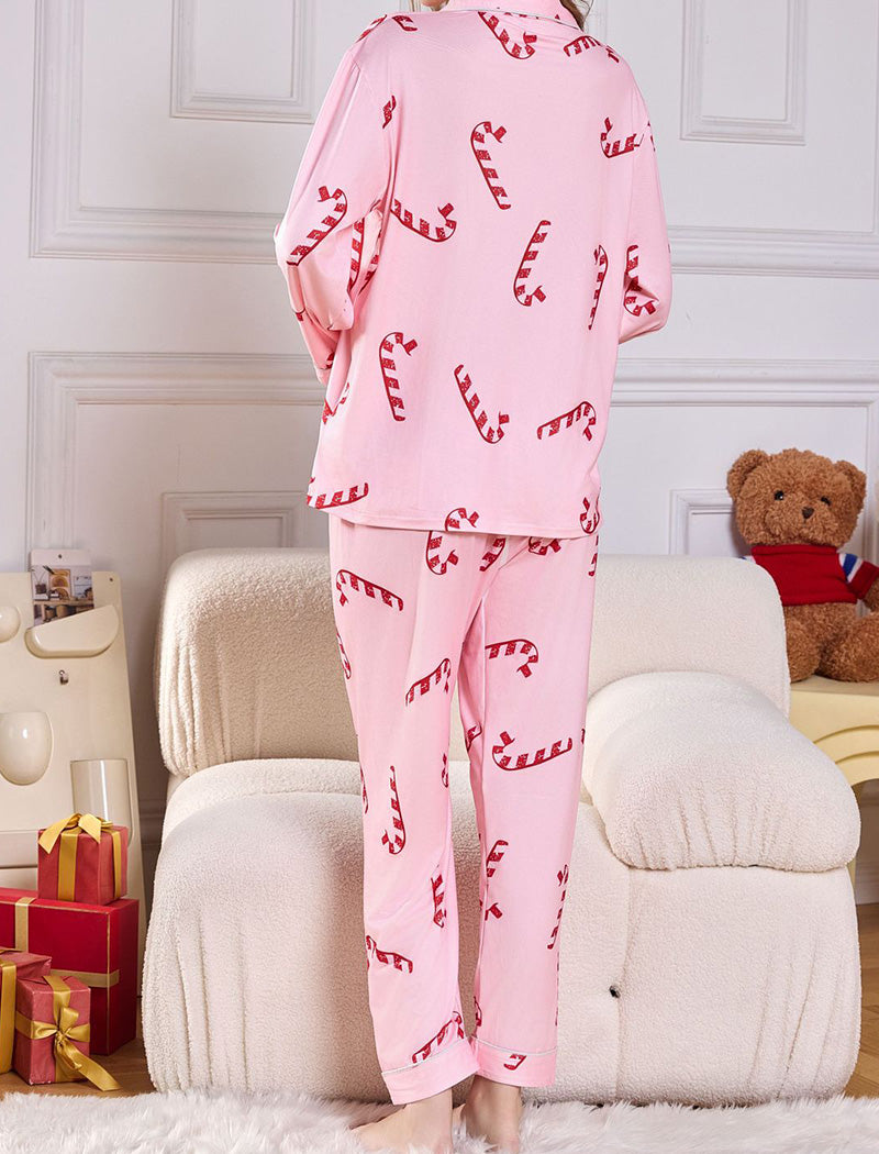 Festive Snowman Print Pajama Set