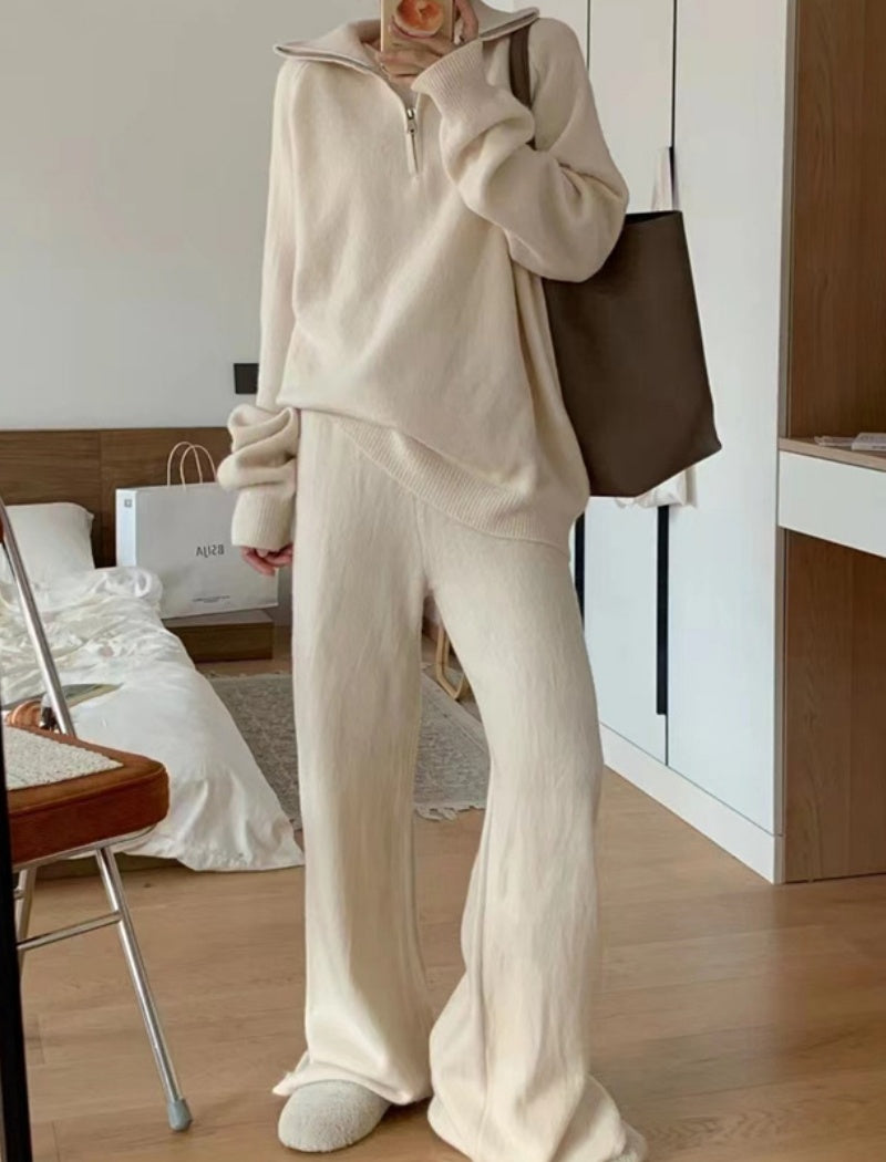 Half-Zip Pullover Lounge Set