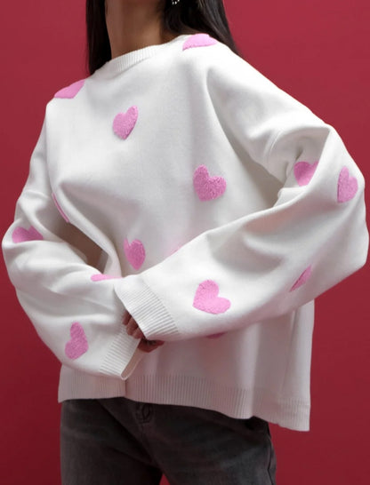 Heart Crew Neck Sweater